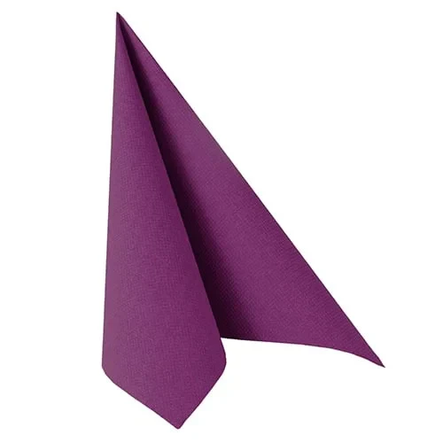 Papstar 50 Servietten ROYAL Collection 1/4-Falz 40 cm x 40 cm lila