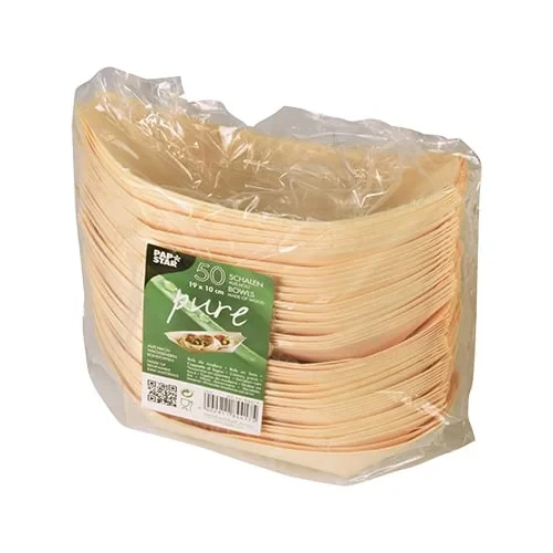 Papstar Pure Fingerfood-Schalen L - Schiffchen; Holz - 50 Stk - Image 3