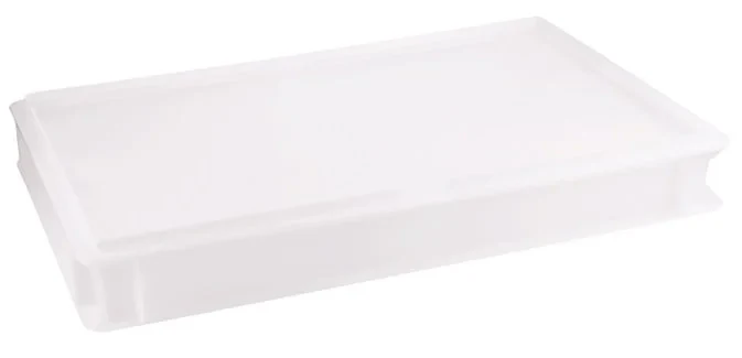 Pizzaballenbehälter, weiß Polyethylen, 60x40x7,5cm - Image 2