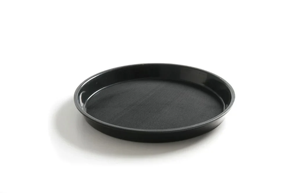 Serviertablett Polyform rund, schwarz