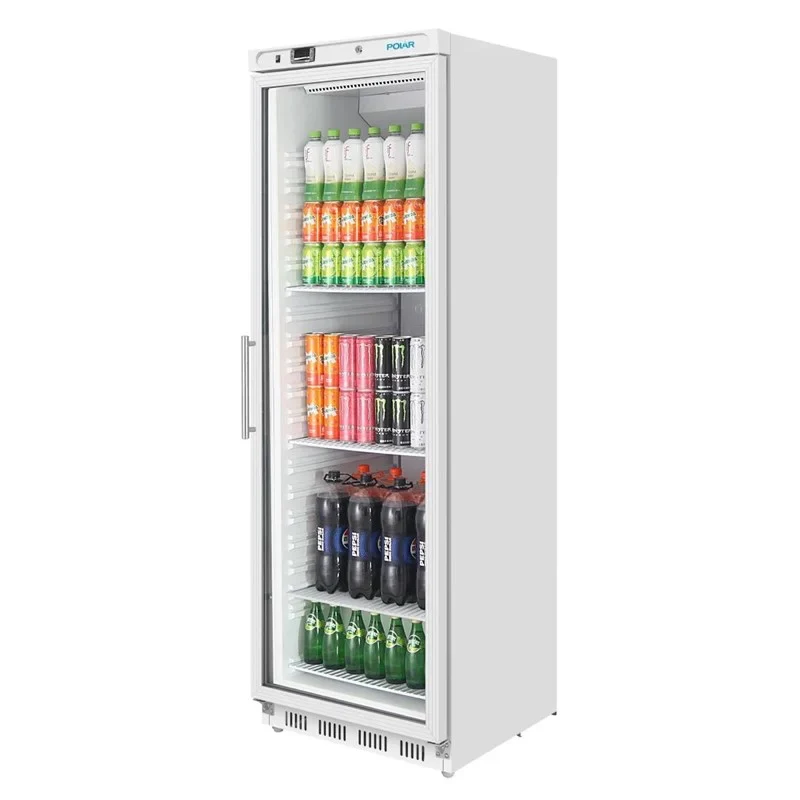 Polar C-Serie Lagerkühlschrank 400 Liter mit Glastür, weiß - Image 3