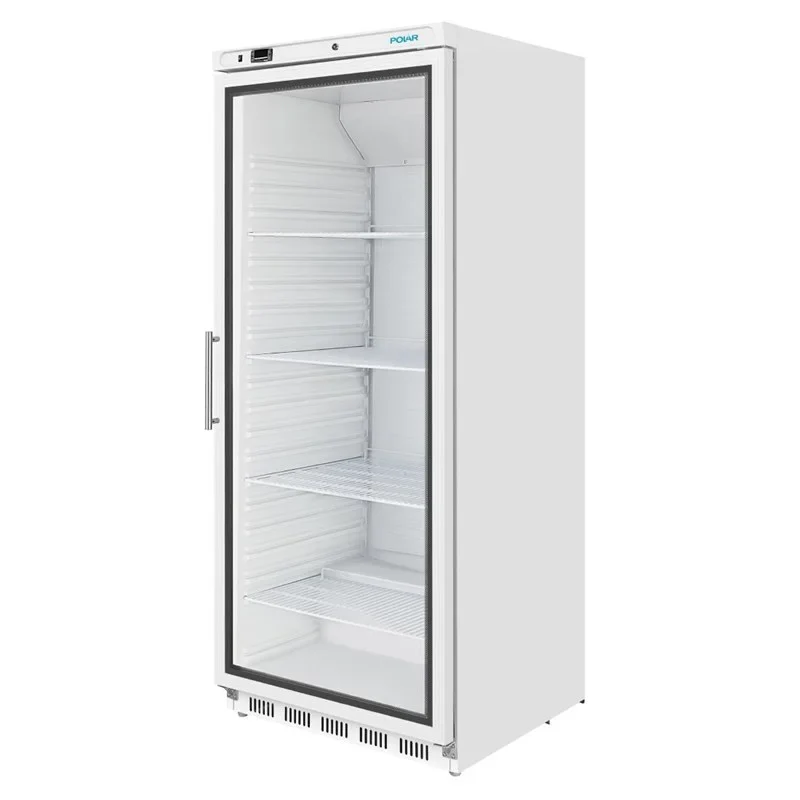 Polar C-Serie Lagerkühlschrank 600 Liter mit Glastür, weiß