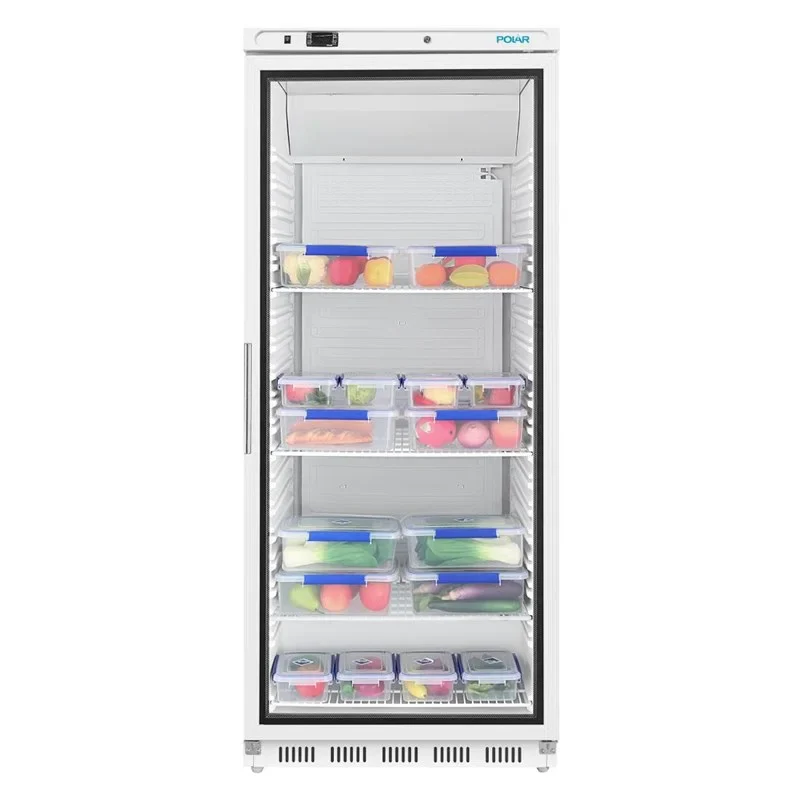 Polar C-Serie Lagerkühlschrank 600 Liter mit Glastür, weiß - Image 4