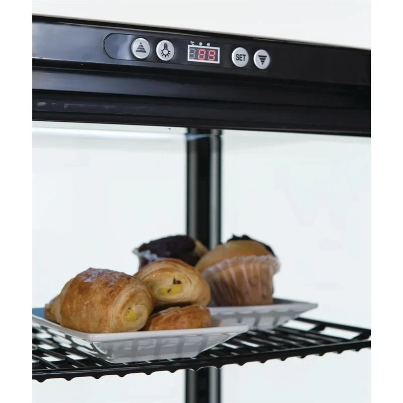 Polar C-Serie Standkühlvitrine 235 Liter mit gebogener Tür, schwarz - Image 6