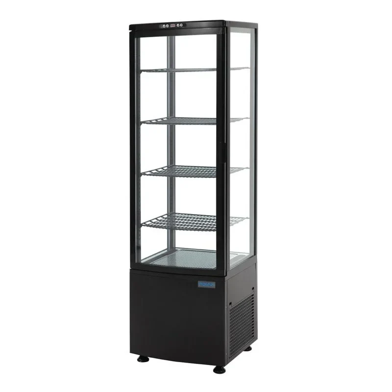Polar C-Serie Standkühlvitrine 235 Liter mit gebogener Tür, schwarz - Image 9