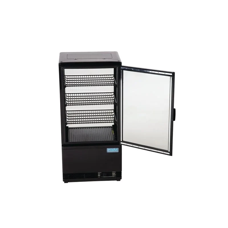 Polar C-Serie Tischkühlvitrine 68 Liter mit gebogener Tür, schwarz - Image 12