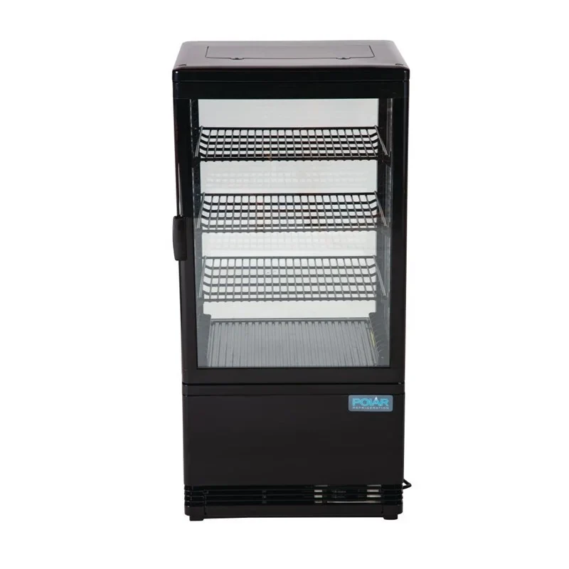 Polar C-Serie Tischkühlvitrine 68 Liter mit gebogener Tür, schwarz - Image 4