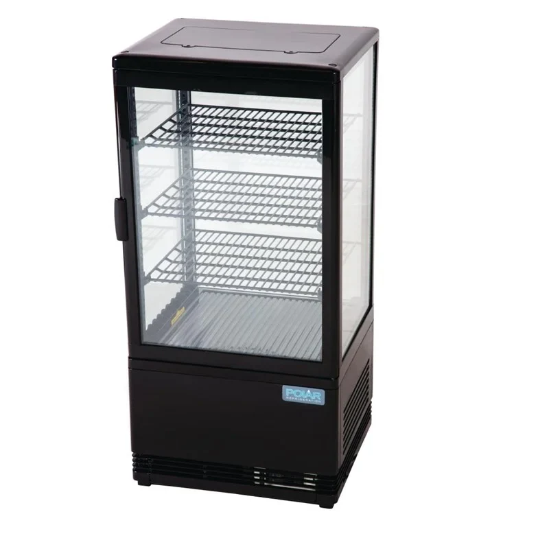 Polar C-Serie Tischkühlvitrine 68 Liter mit gebogener Tür, schwarz - Image 8