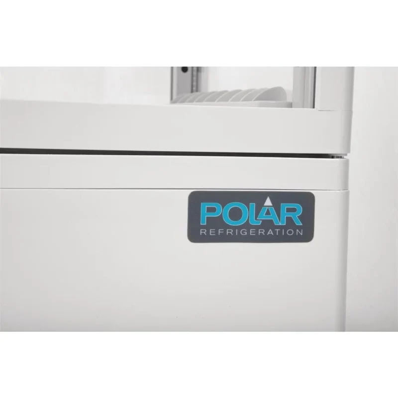 Polar C-Serie Tischkühlvitrine 68 Liter mit gebogener Tür, weiß - Image 4