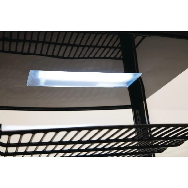 Polar C-Serie Tischkühlvitrine 86 Liter mit gebogener Tür, schwarz - Image 10