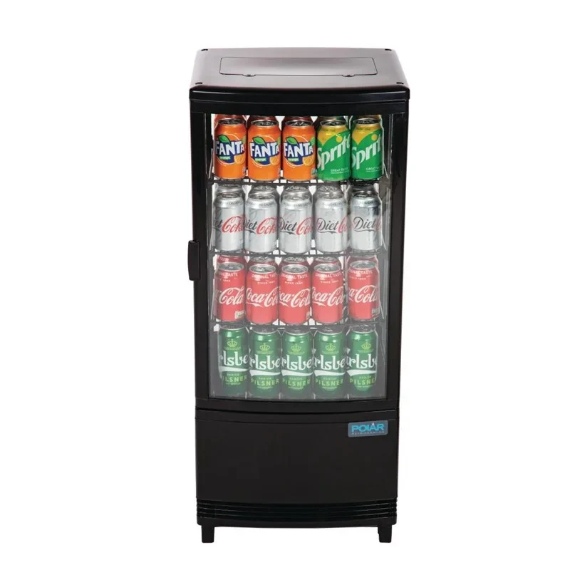 Polar C-Serie Tischkühlvitrine 86 Liter mit gebogener Tür, schwarz - Image 11