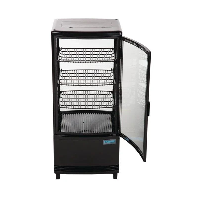 Polar C-Serie Tischkühlvitrine 86 Liter mit gebogener Tür, schwarz - Image 14