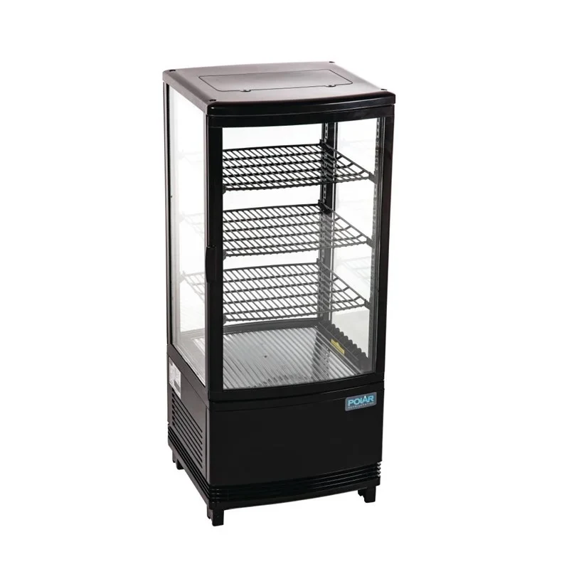 Polar C-Serie Tischkühlvitrine 86 Liter mit gebogener Tür, schwarz - Image 3