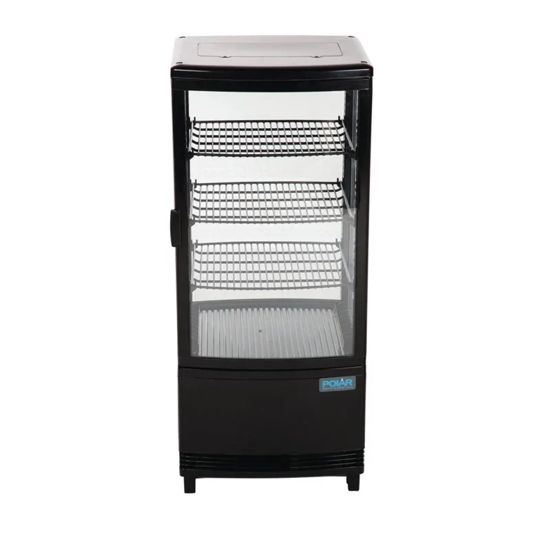 Polar C-Serie Tischkühlvitrine 86 Liter mit gebogener Tür, schwarz - Image 4