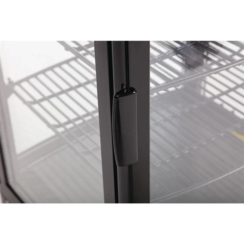 Polar C-Serie Tischkühlvitrine 86 Liter mit gebogener Tür, schwarz - Image 5