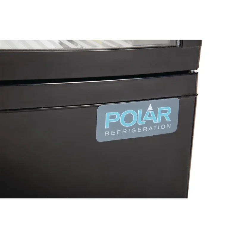 Polar C-Serie Tischkühlvitrine 86 Liter mit gebogener Tür, schwarz - Image 6