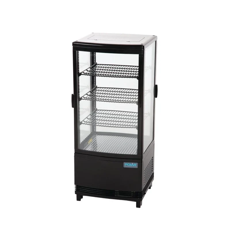 Polar C-Serie Tischkühlvitrine 86 Liter mit gebogener Tür, schwarz - Image 8