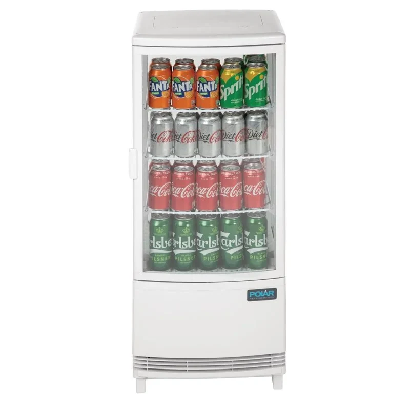 Polar C-Serie Tischkühlvitrine 86 Liter mit gebogener Tür, weiß - Image 14