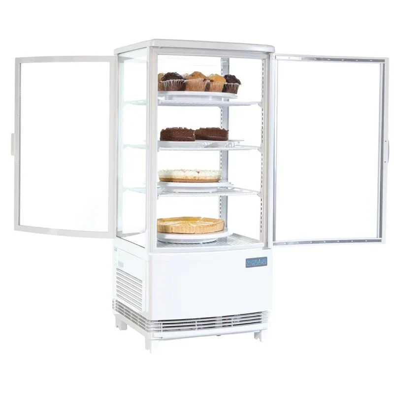 Polar C-Serie Tischkühlvitrine 86 Liter mit gebogener Tür, weiß - Image 4