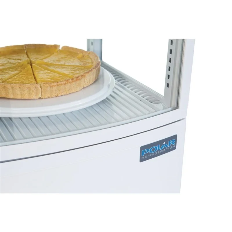Polar C-Serie Tischkühlvitrine 86 Liter mit gebogener Tür, weiß - Image 5