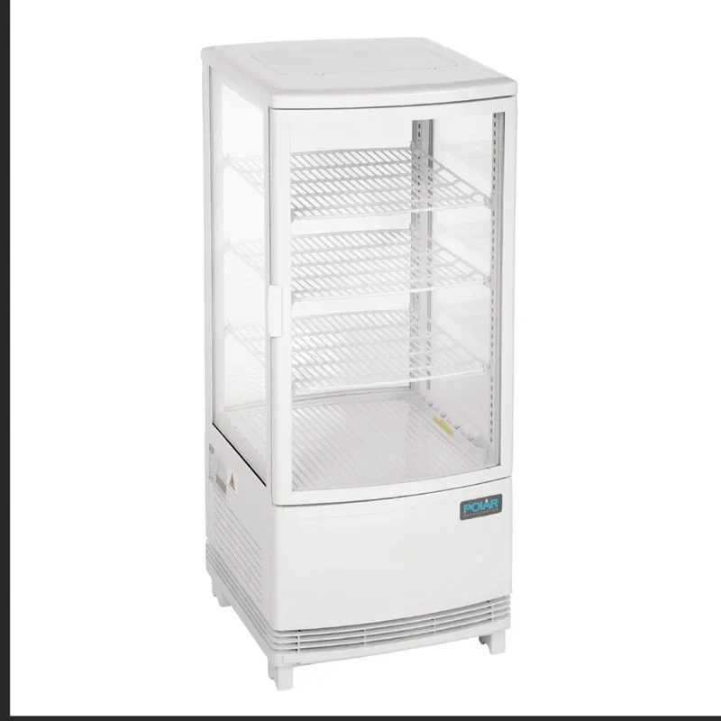 Polar C-Serie Tischkühlvitrine 86 Liter mit gebogener Tür, weiß - Image 6