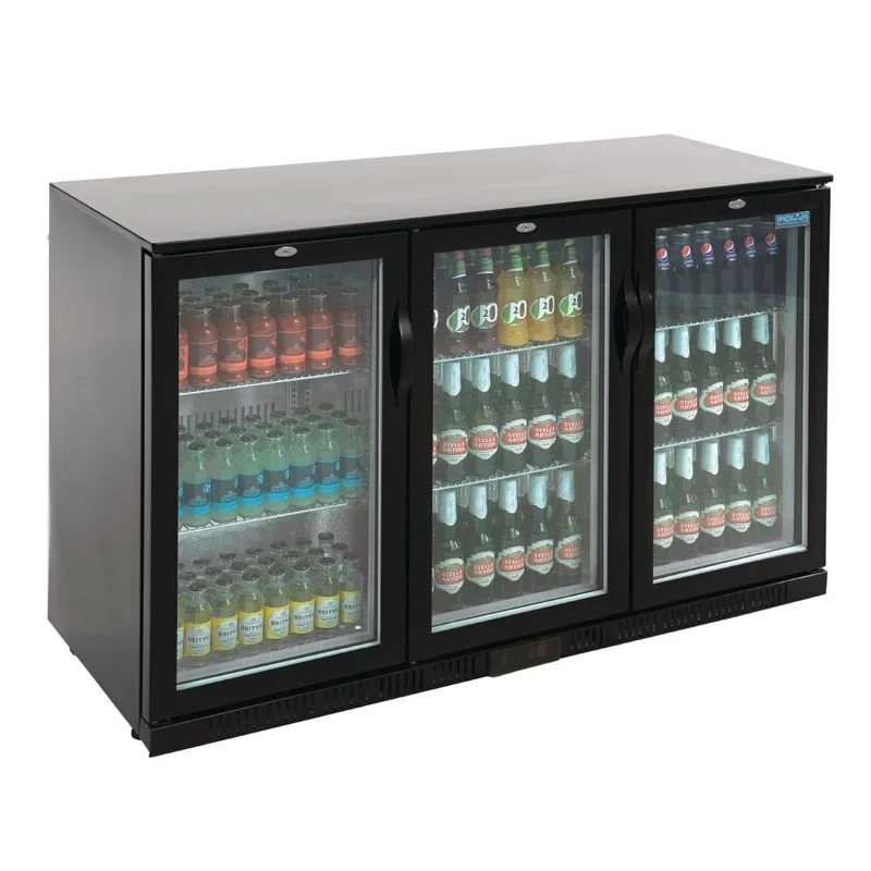 Polar G-Serie Barkühlschrank mit 3 Klapptüren 330 Liter