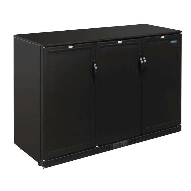 Polar G-Serie Barkühlschrank mit 3 verdeckten Klapptüren 330 Liter