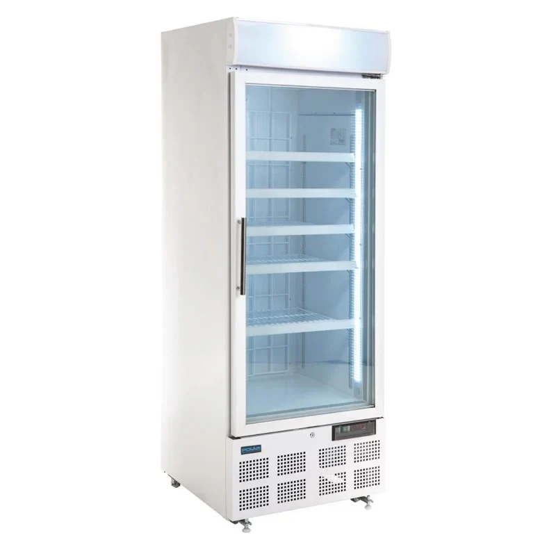 Polar G-Serie Gefrierschrank 412 Liter mit Glastür, weiß