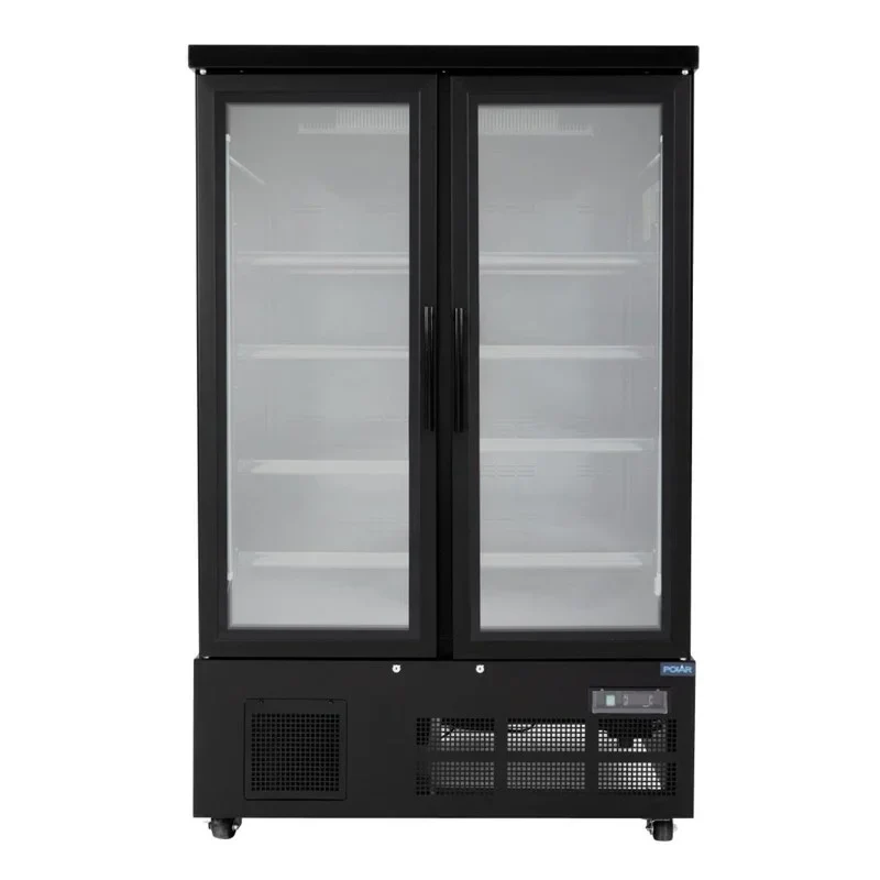 Polar G-Serie Gefrierschrank 744 Liter mit Glastür, 2-türig, schwarz