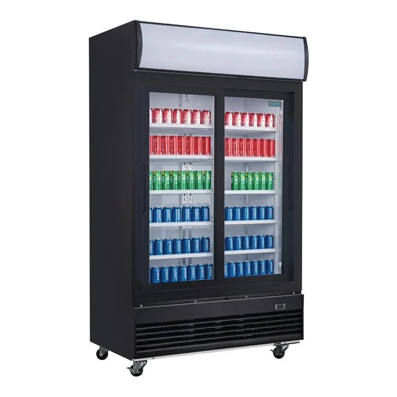 Polar G-Serie Getränkekühlschrank 950 Liter mit 2 Schiebetüren, schwarz - Image 4
