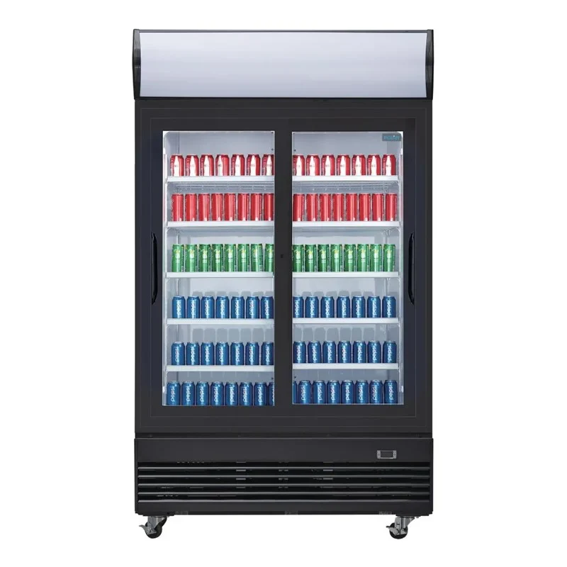 Polar G-Serie Getränkekühlschrank 950 Liter mit 2 Schiebetüren, schwarz - Image 5