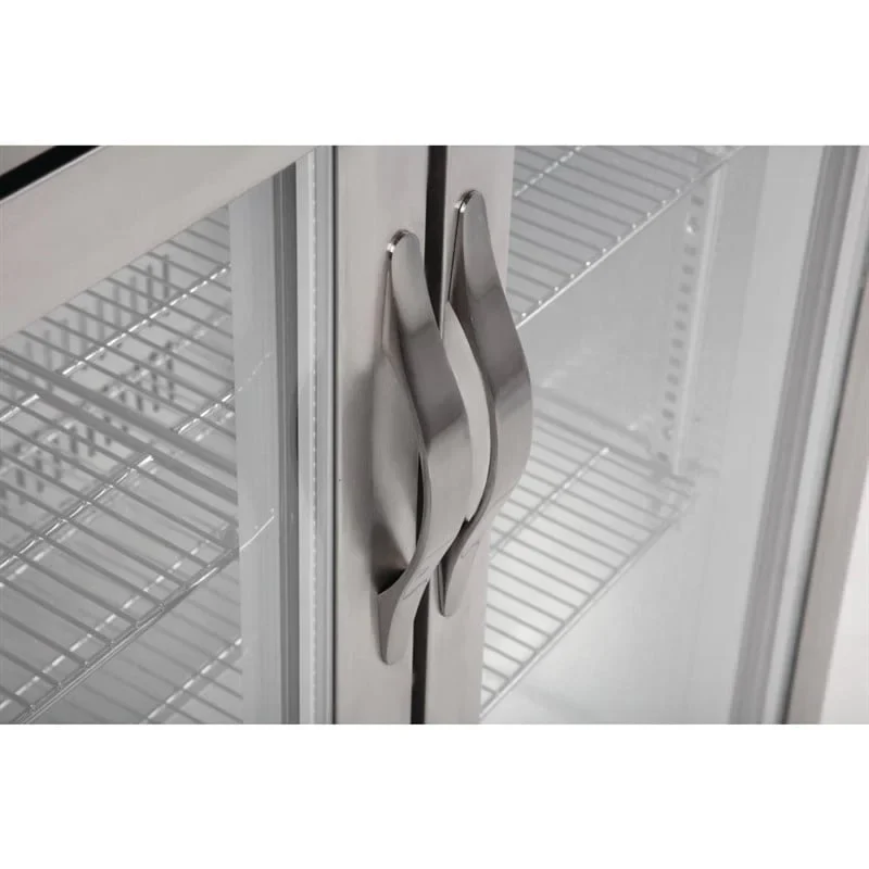 Polar Serie G Edelstahl Barkühlschrank mit 2 Klapptüren 208L - Image 7
