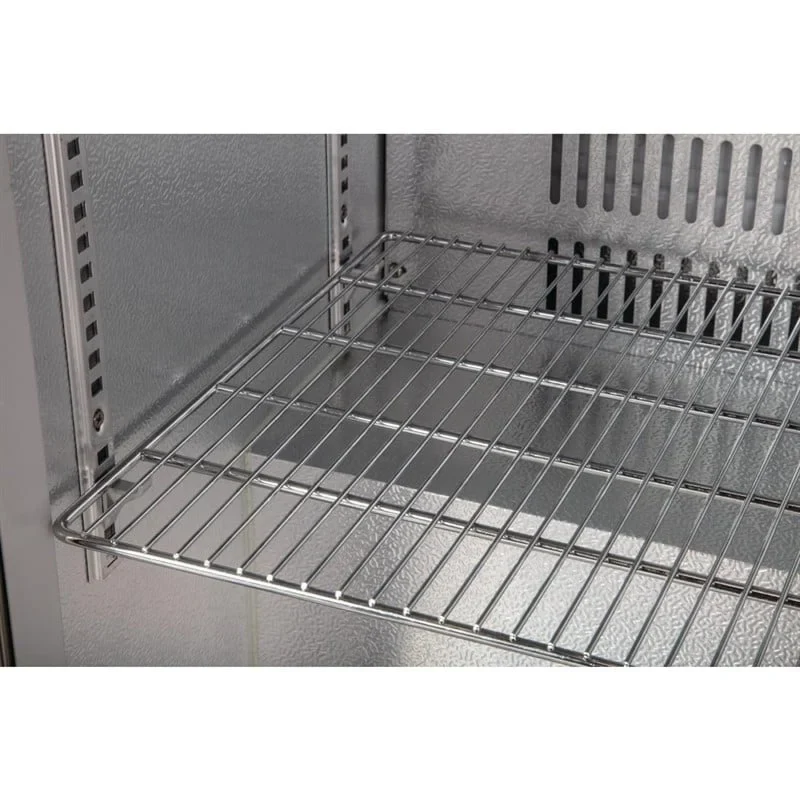 Polar Serie G Edelstahl Barkühlschrank mit 2 Klapptüren 208L - Image 8