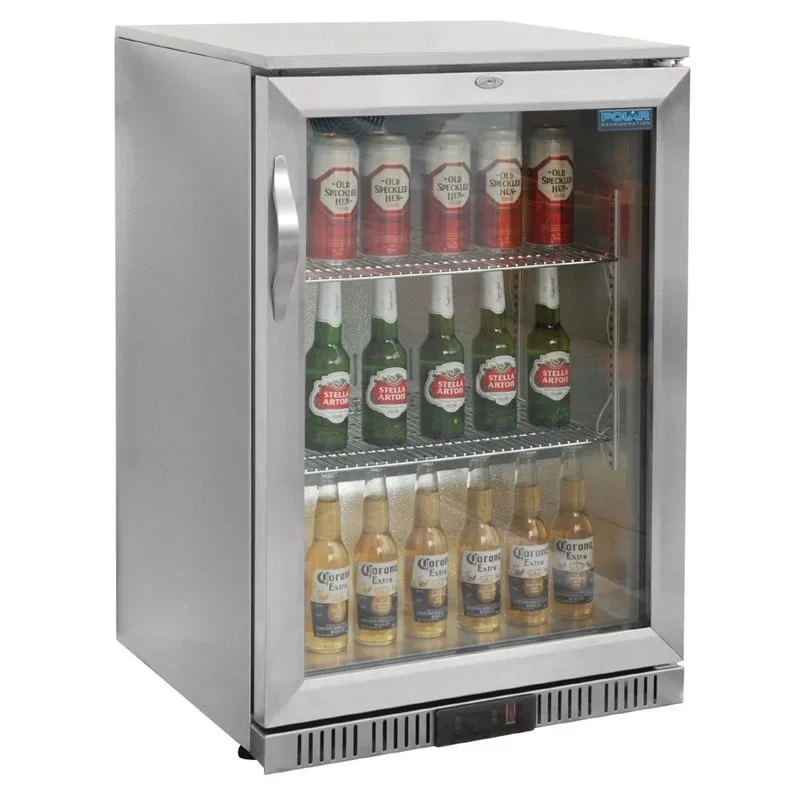 Polar Serie G Edelstahl Barkühlschrank mit Klapptür 138L - Image 4