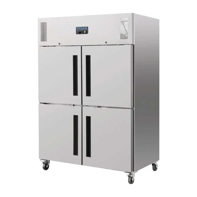 Polar Serie G Gefrierschrank Edelstahl mit geteilten Türen 1200L - Image 5