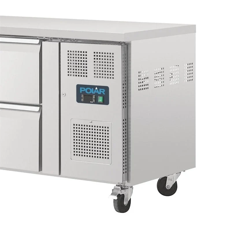 Polar Serie U GN-Kühltisch mit 8 Schubladen 616L - Image 4