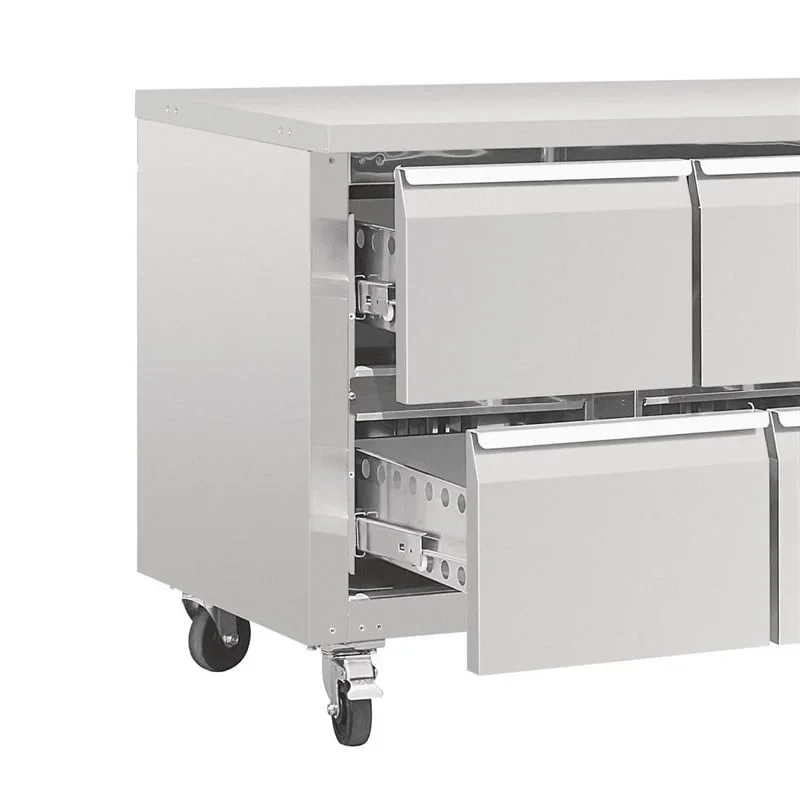 Polar Serie U GN-Kühltisch mit 8 Schubladen 616L - Image 5