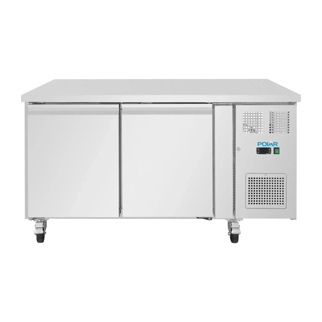 Polar U-Serie Bäckerei-Kühltisch EN 60x40 2 Türen 427 Liter auf Rollen - Image 3