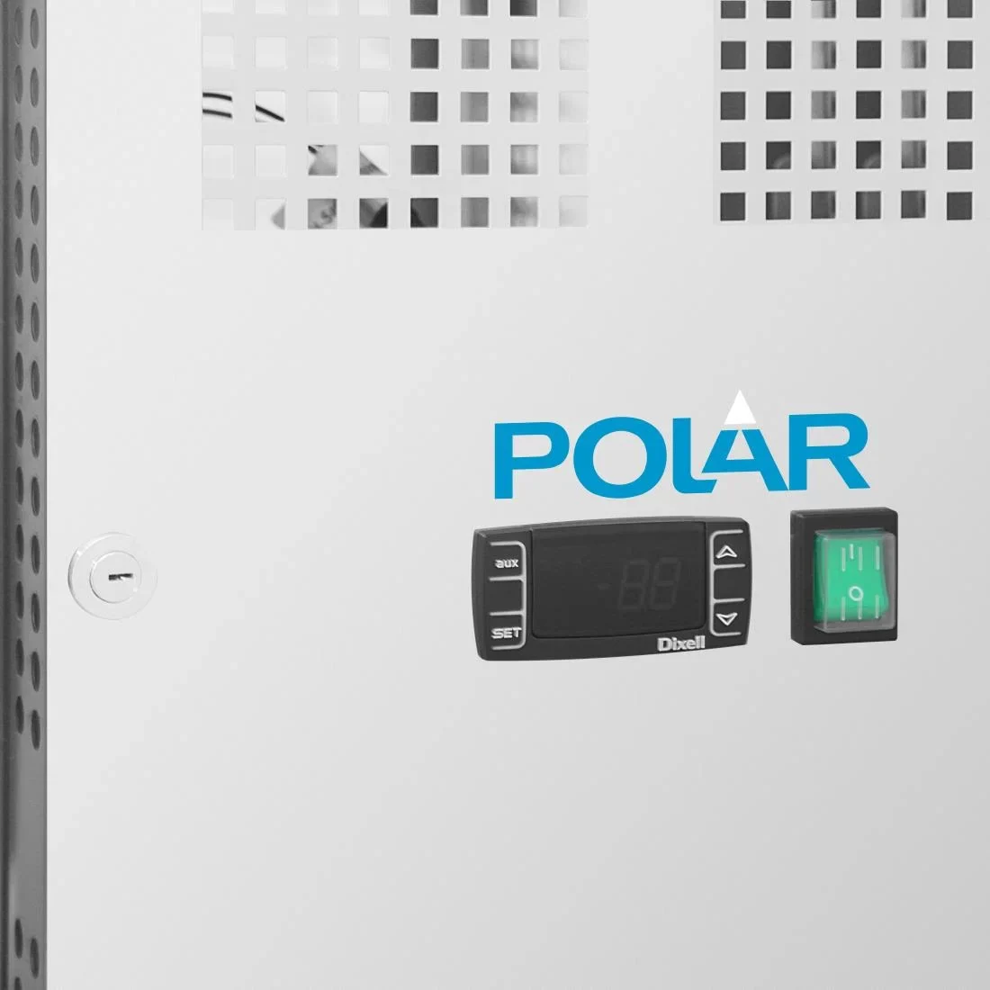 Polar U-Serie Bäckerei-Kühltisch EN 60x40 2 Türen 427 Liter auf Rollen - Image 5