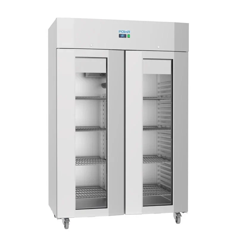 Polar U-Serie Gastro Gefrierschrank 1400 Liter mit Glastür, hohe Energieeffizienz
