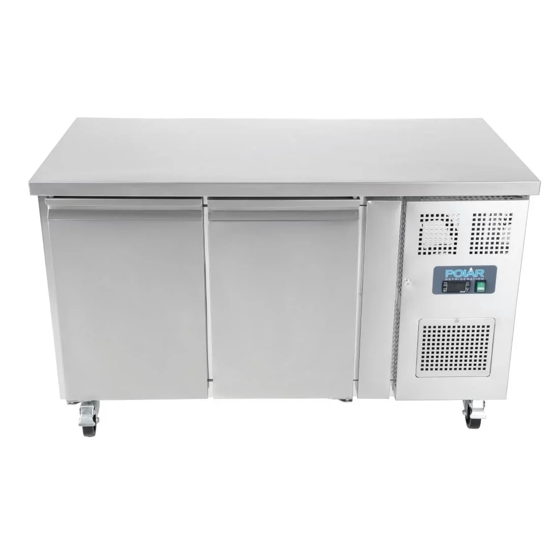 Polar U-Serie Kühltisch 2 Türen 282 Liter auf Rollen - Image 2