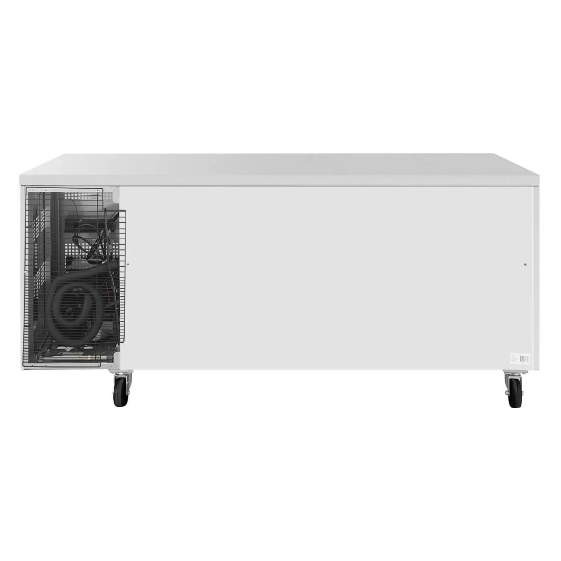 Polar U-Serie Kühltisch 4 Schubladen & 1 Tür 465 Liter auf Rollen - Image 6