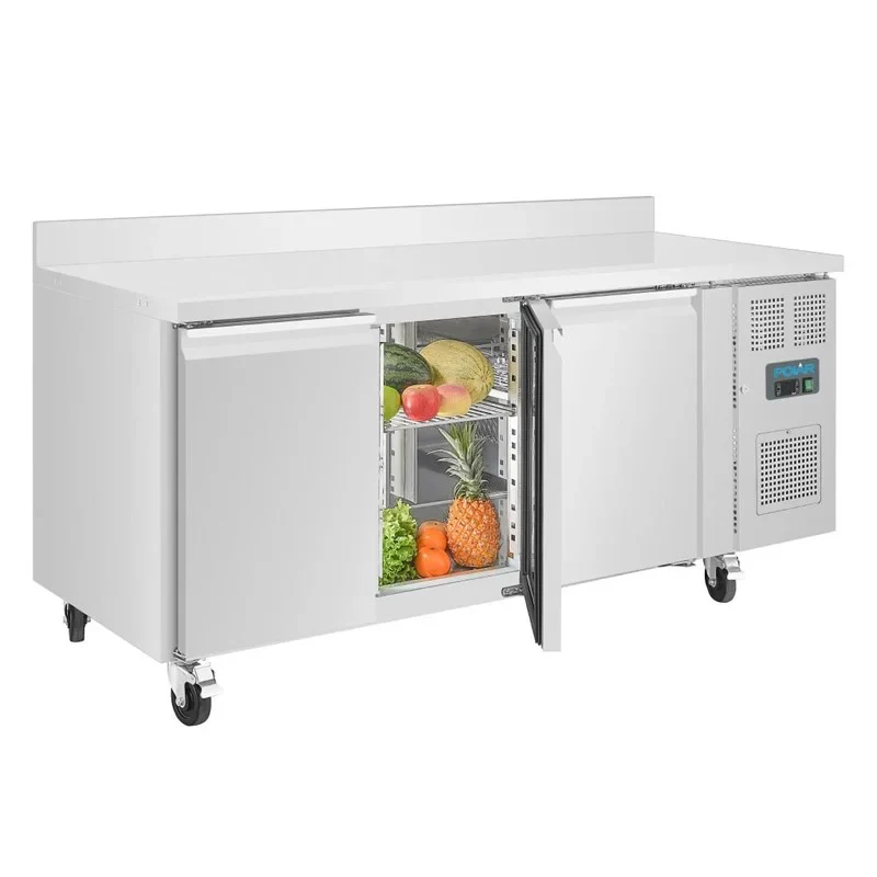Polar U-Serie Tiefkühltisch 3-türig 417 Liter mit Aufkantung - Image 3