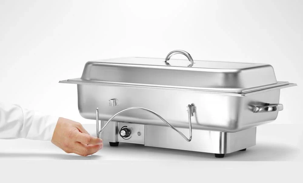 POLINA Chafing dish elektrisch Edelstahl D7 GN1/1 230 V 1000W - Image 3