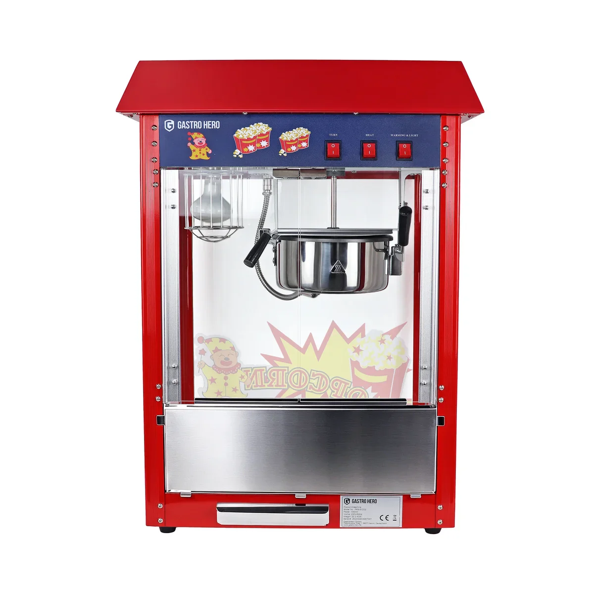 Popcornmaschine ECO 5 kg/h mit 1 Kessel - Image 5