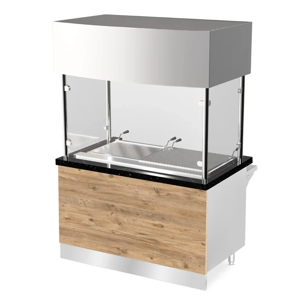 PRO LINE Holzkohlegrill 140x88x200cm