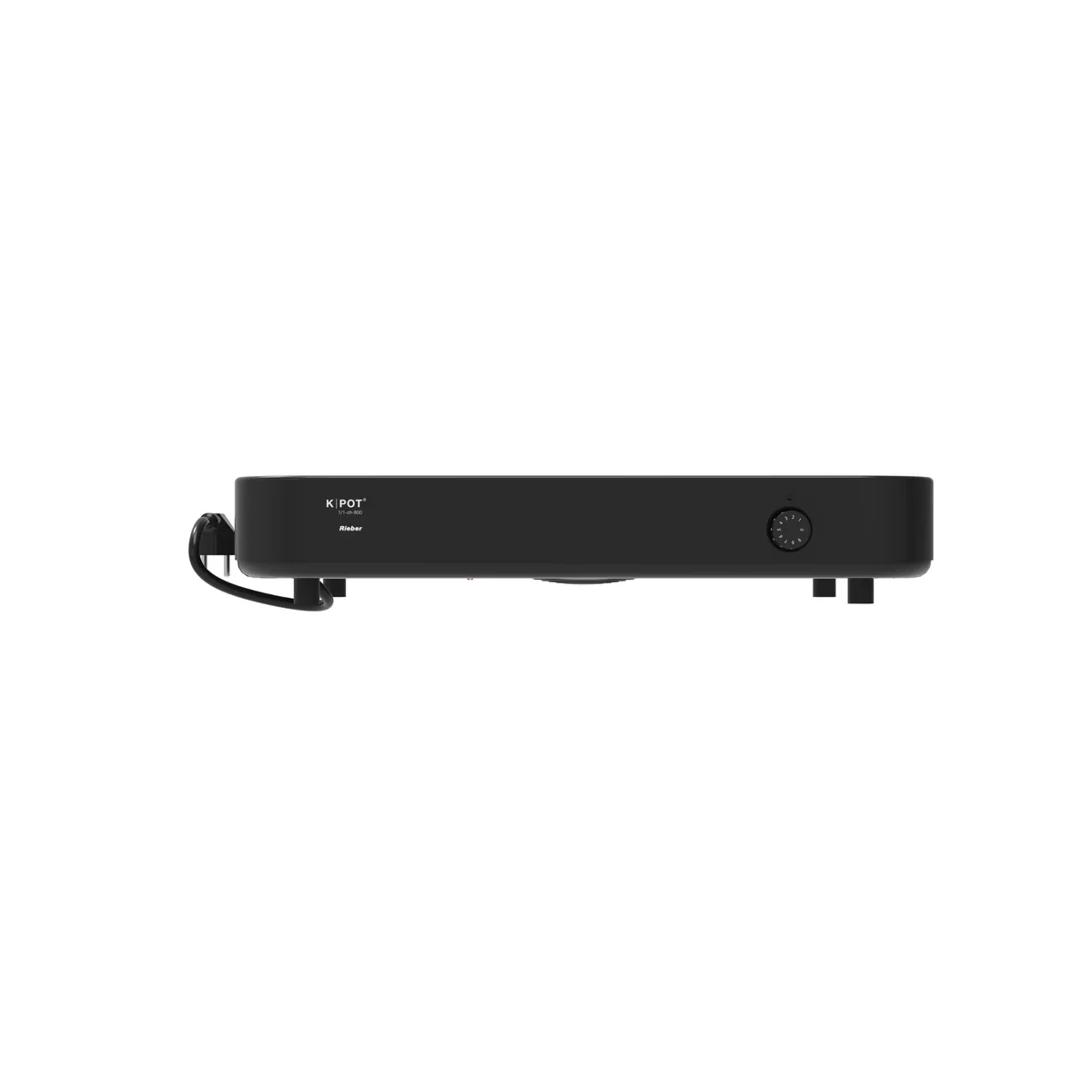 Rieber Buffet-Warmhalte-Ausgabe mit Ceranheizfeld K-POT 1/1-ch-800 schwarz - Image 2