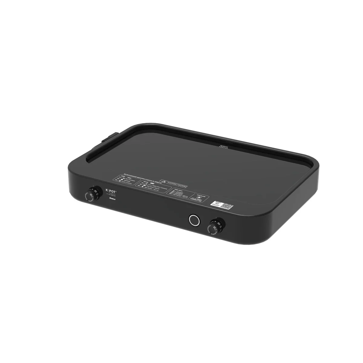 Rieber Digitale & App-gesteuerte Catering-Küche mit Cerankochfeld K-POT CONNECT 1/1-ck-2200-2Z schwarz