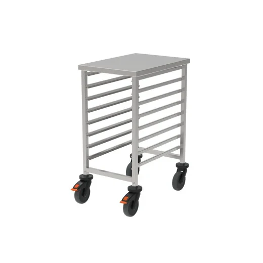 Rieber GN-Regalwagen 1/1 niedrig mit Abweiserrollen