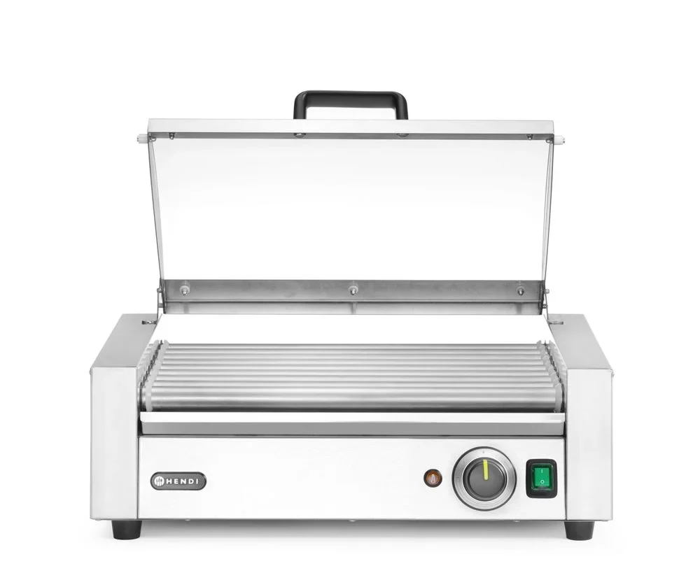 Rollengrill, 1-Zone mit Energiesparabdeckung, HENDI, 9 Rollen, 230V/790W, 566x450x(H)259mm - Image 2